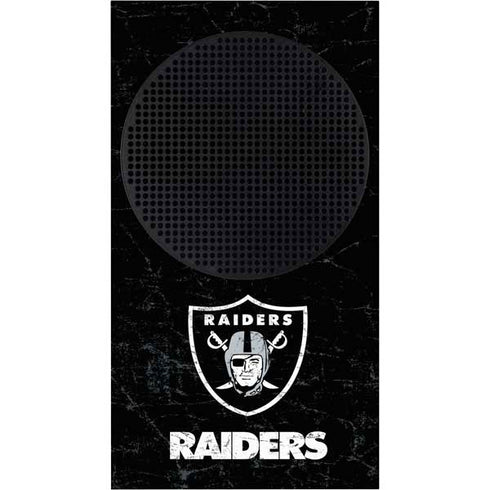 NFL Las Vegas Raiders Distressed Xbox Series S Console Skin